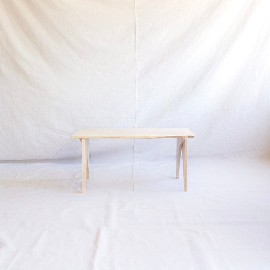 Petite Modern Blonde Maple Coffee Table