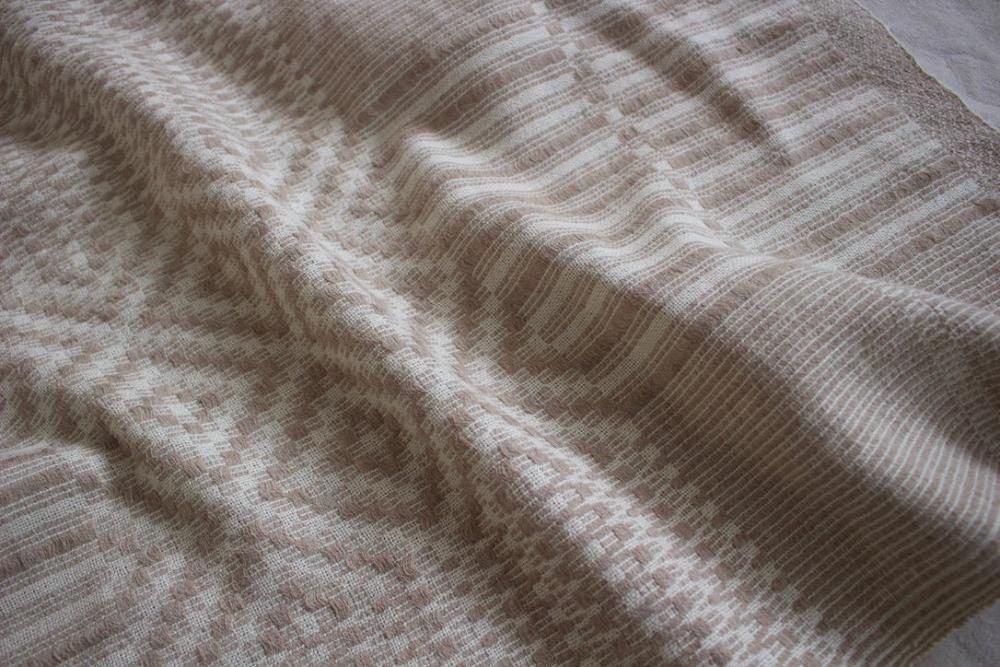Havn overshot coverlet - Beige