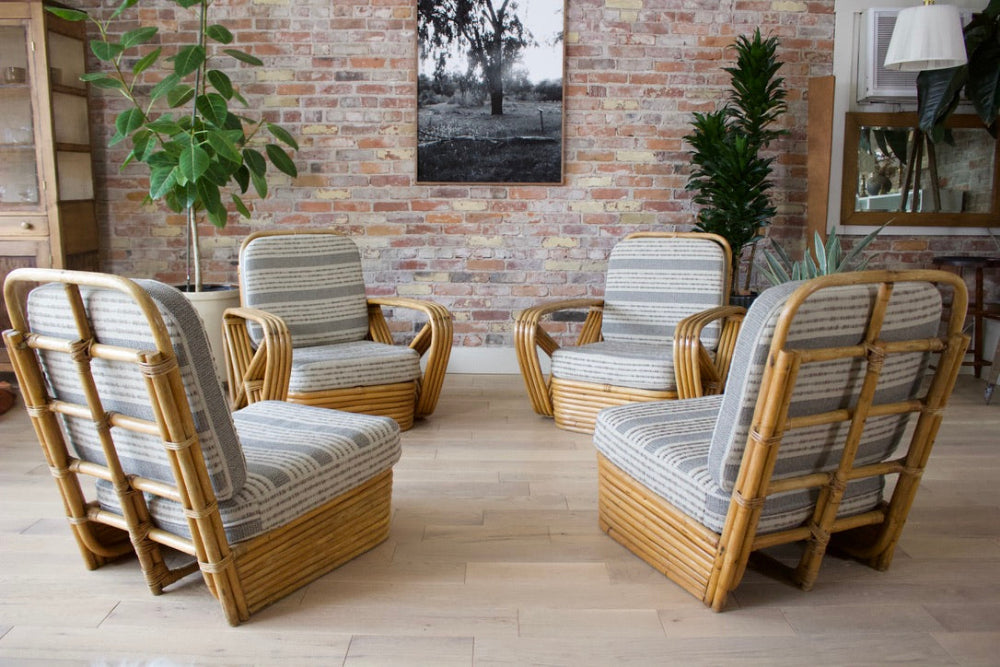 Rattan pretzel chair sale