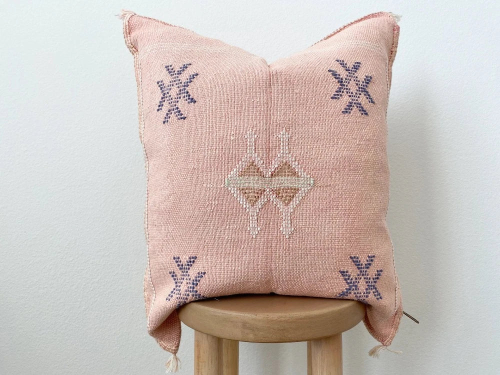 Silk Sabra Pillow Cover - Pink