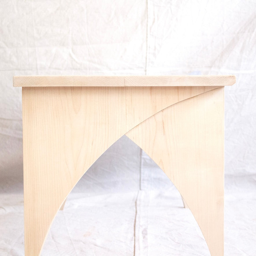 Petite Modern Blonde Maple Coffee Table