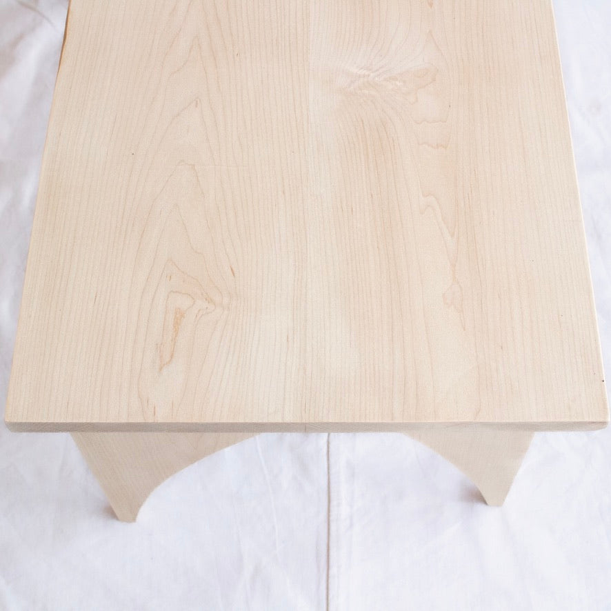 Petite Modern Blonde Maple Coffee Table