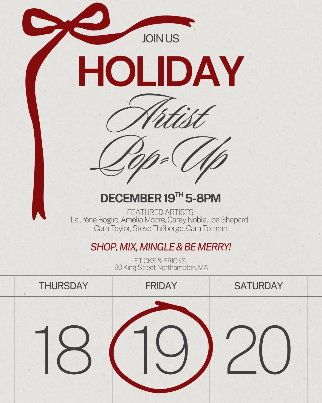 Holiday Artist Pop-Up 2025