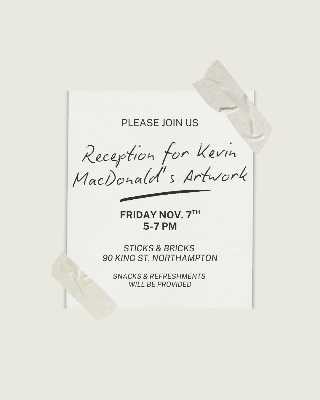 Reception for Kevin MacDonald