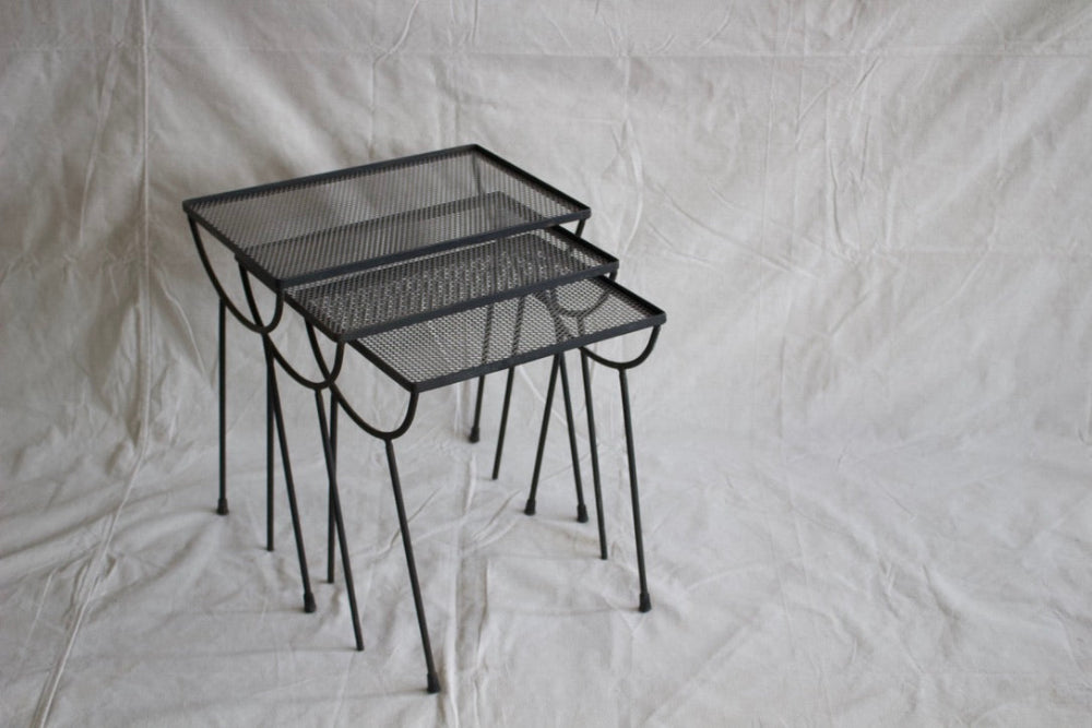 Metal Nesting Tables - set of 3