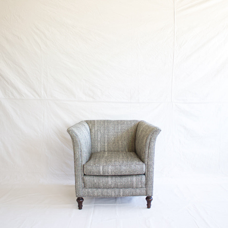 Black & White Upholstered Accent Chair