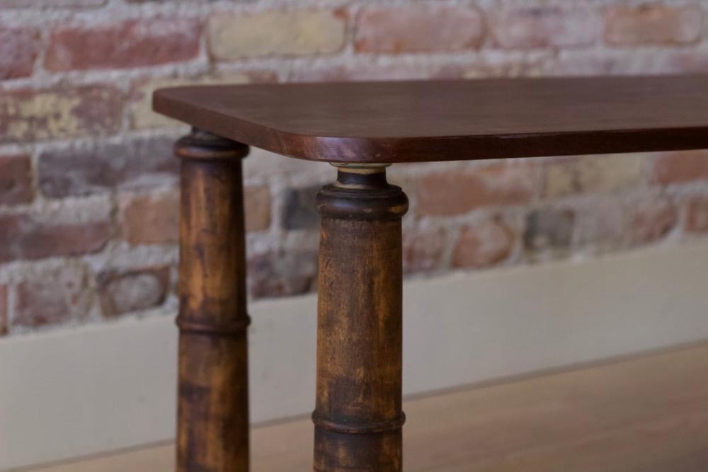 Single Slab Mahogany Accent Table