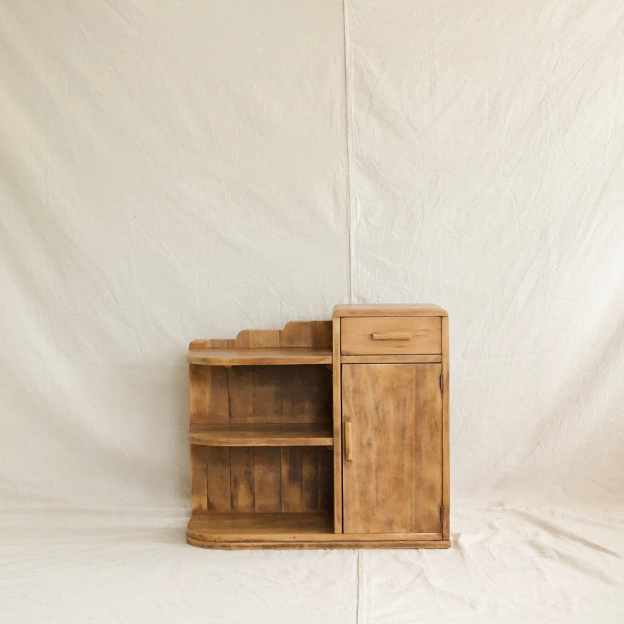 Nightstand with Bookshelf