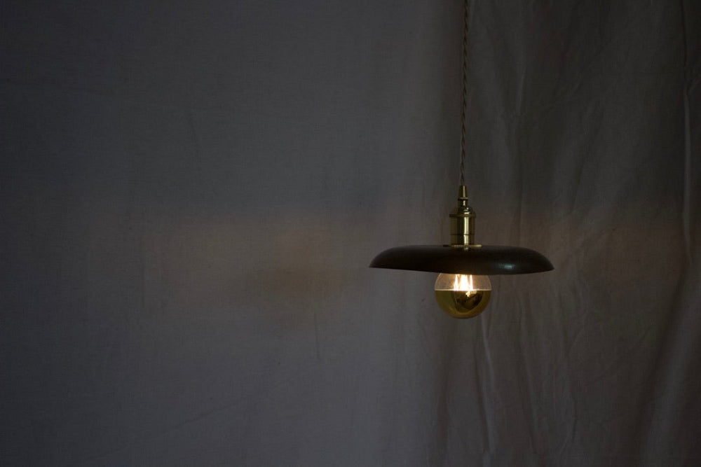 Brass Lampshade Pendant Light