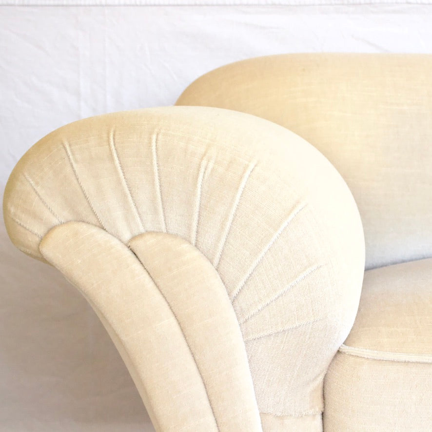 Cream Mohair Sofa