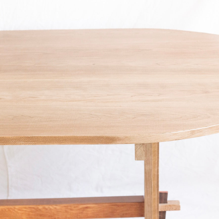 Cherry Modern Oval Dining Table