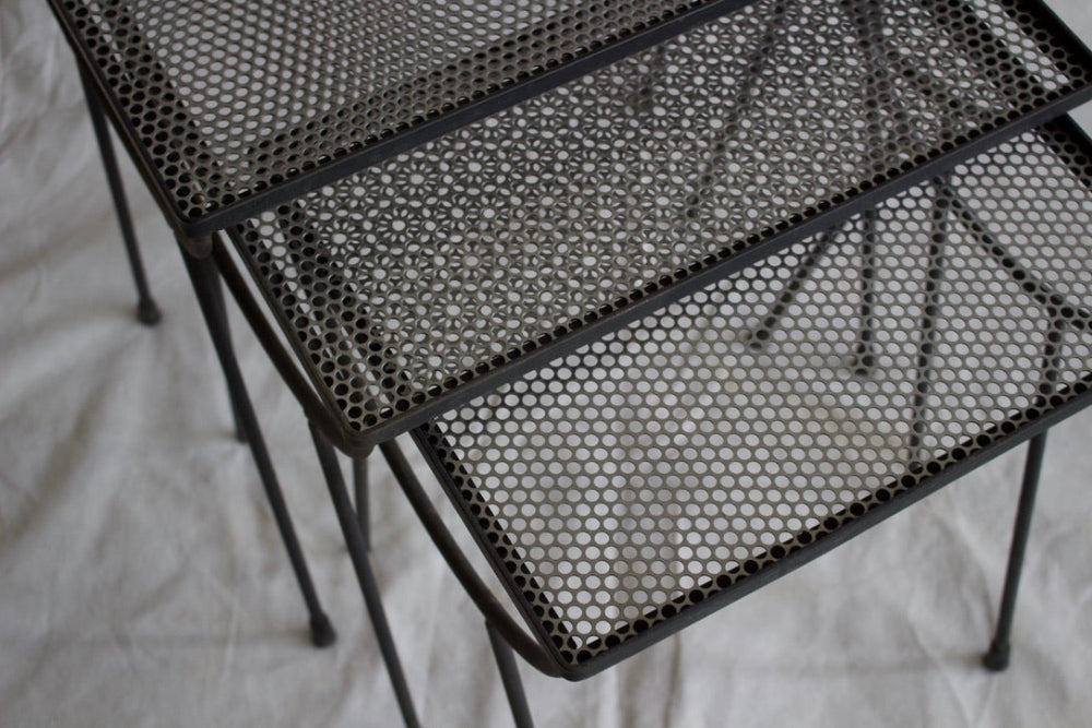 Metal Nesting Tables - set of 3