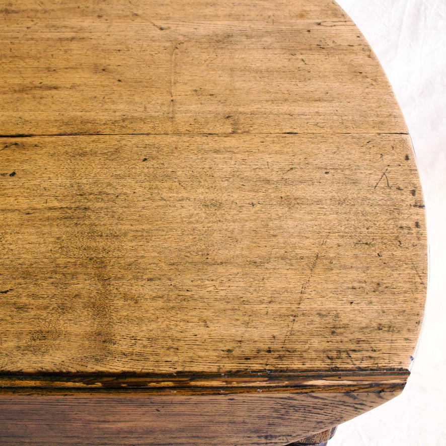 Round Drop-Leaf Table