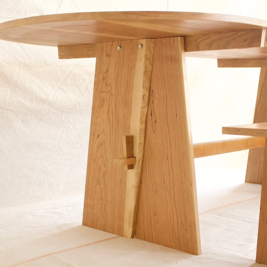 Cherry Modern Oval Dining Table