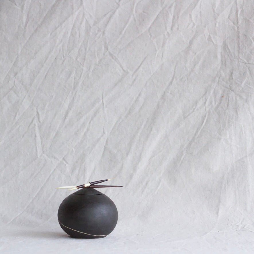 Noble Grit Ceramic Orb Vessel