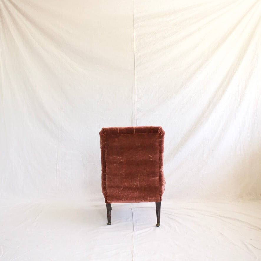 Velvet Slipper Chair