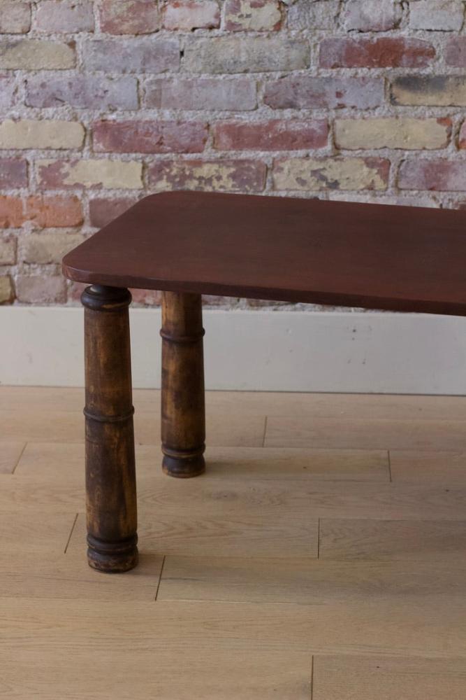 Single Slab Mahogany Accent Table