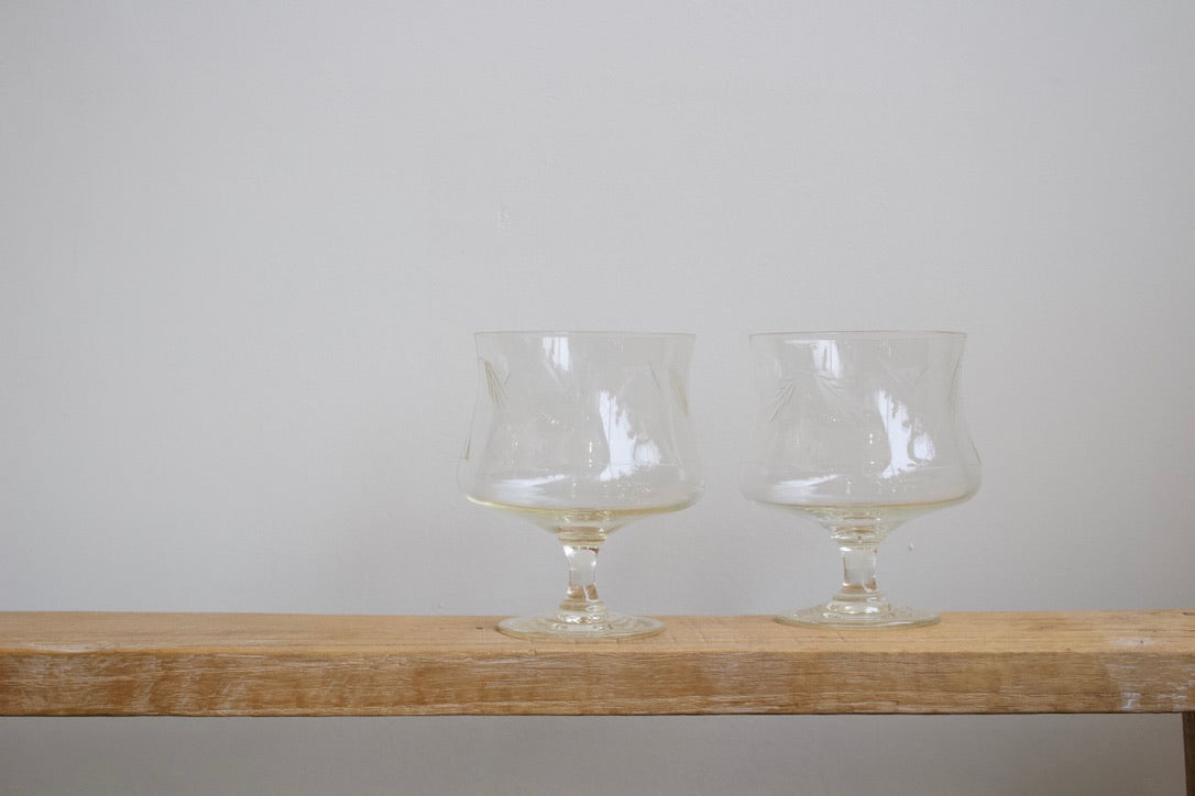 Pedestal Cocktail Glasses- Set of 6