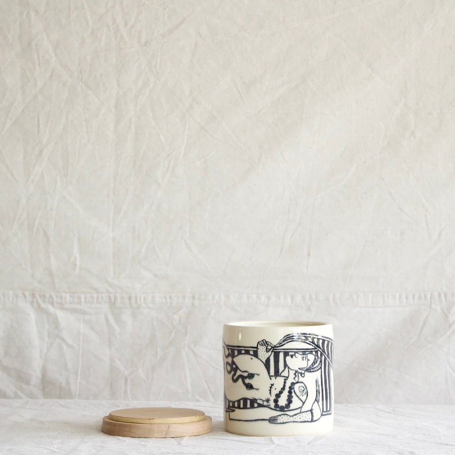 Boglio Ceramic Lidded Container I