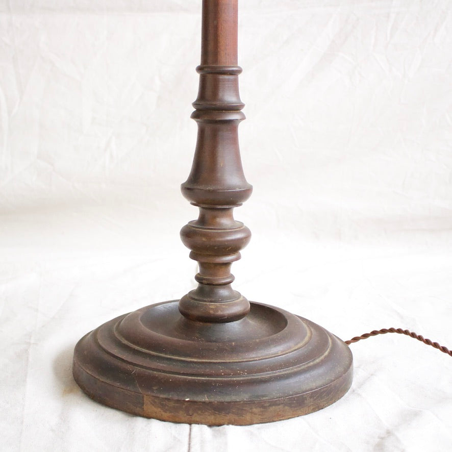 Standing Lamp w/ Mauve Linen Shade