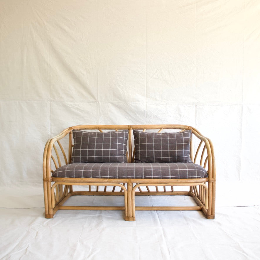 Windowpane Upholstered Rattan