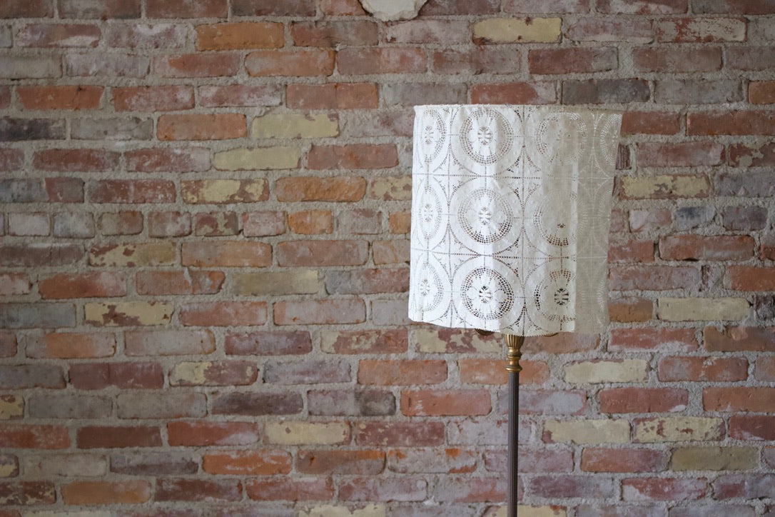 Tall Lace Shade Floor Lamp