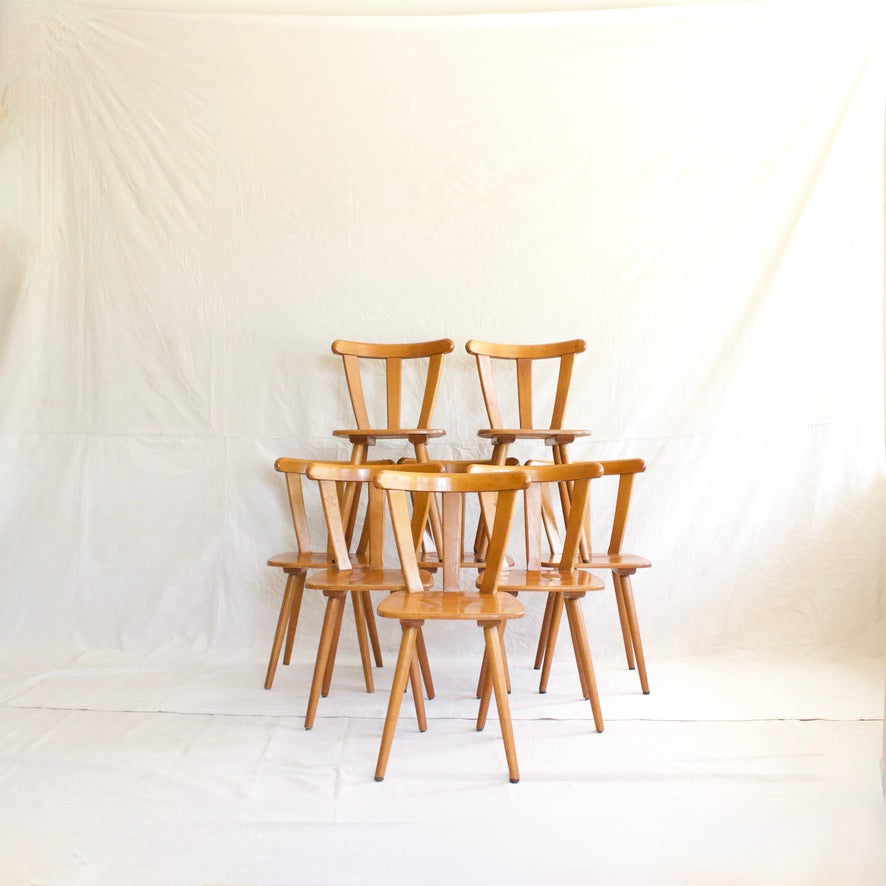 Göran Malmvall for Karl Andersson & Söner Pine Dining Chairs - Set of 8