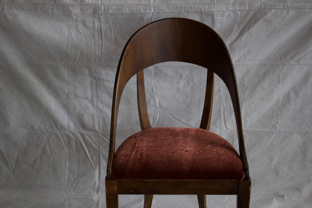 MCM Chair Burgundy Cushion