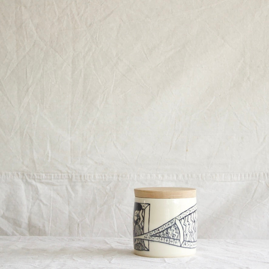 Boglio Ceramic Lidded Container III