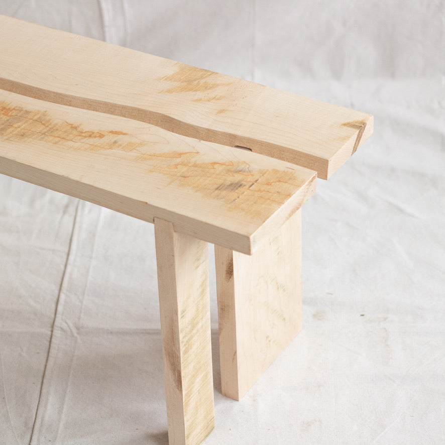 Blonde Wood Bench