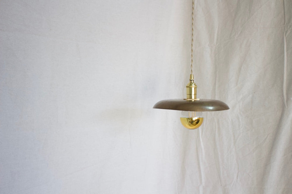 Brass Lampshade Pendant Light