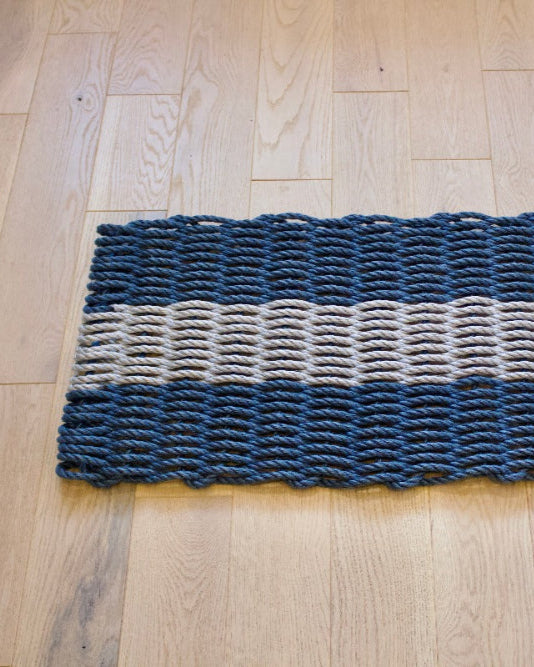 Rope Door Mat - Navy/Grey