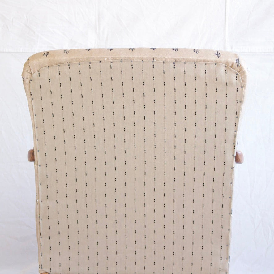 Tan Patterned Armchair