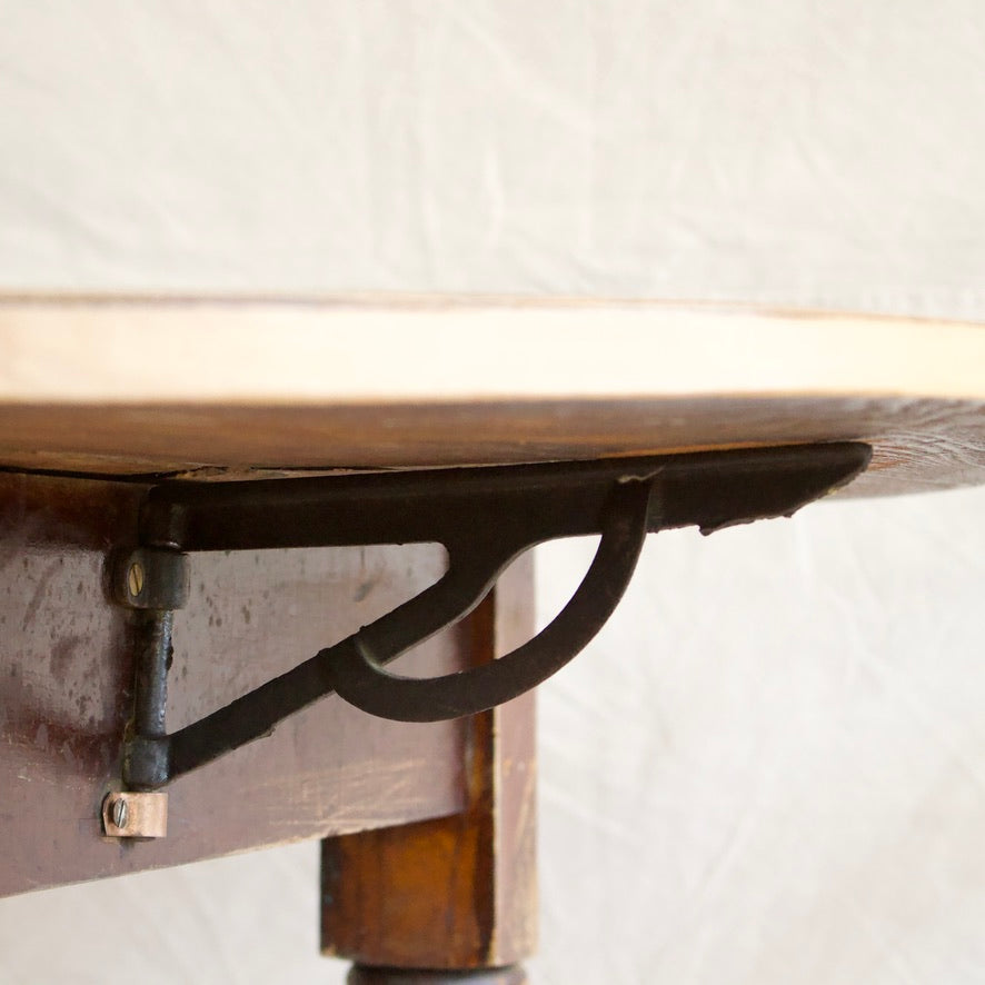 Round Drop-Leaf Table