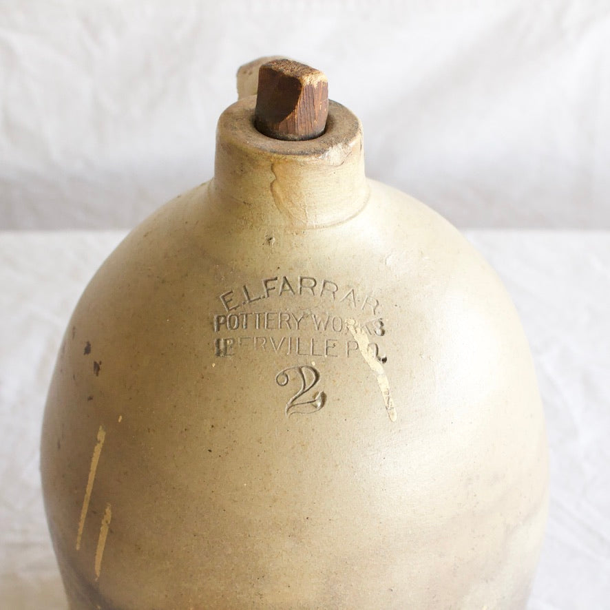 Antique 2-gallon Stoneware Jug c.1900
