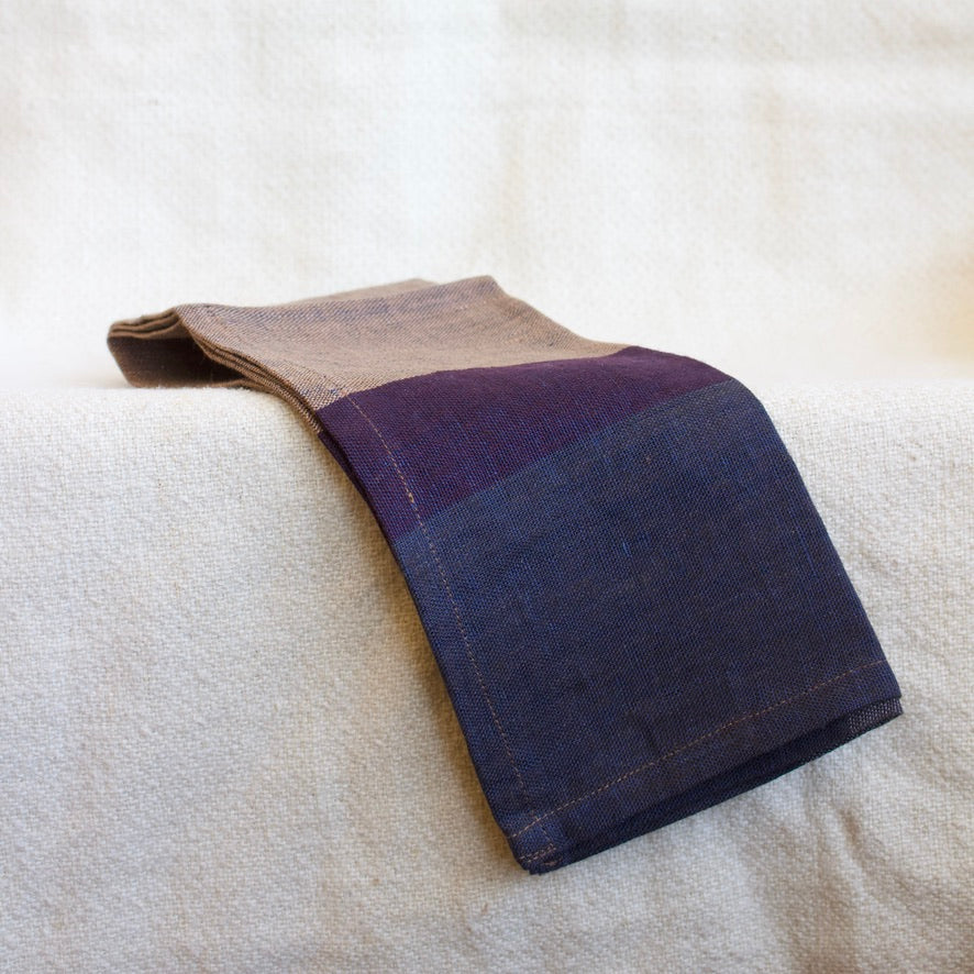 Woven Striped Linen Napkins