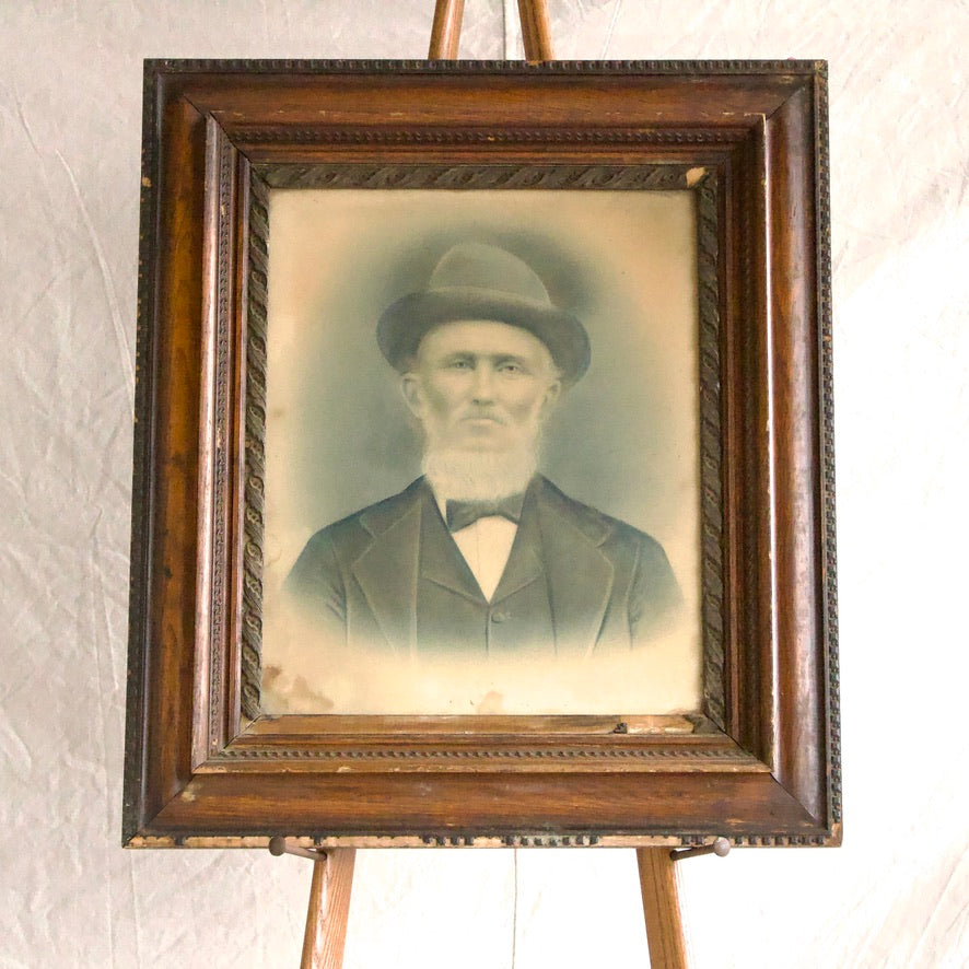 Vintage Framed Art  - A man from another era