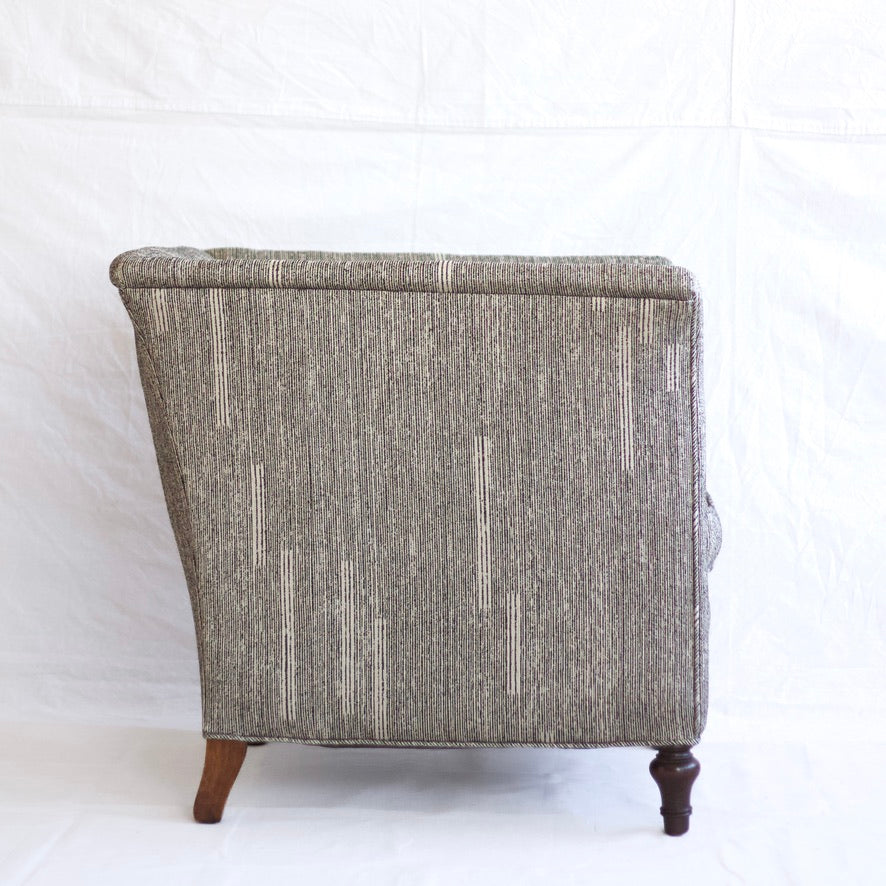 Black & White Upholstered Accent Chair