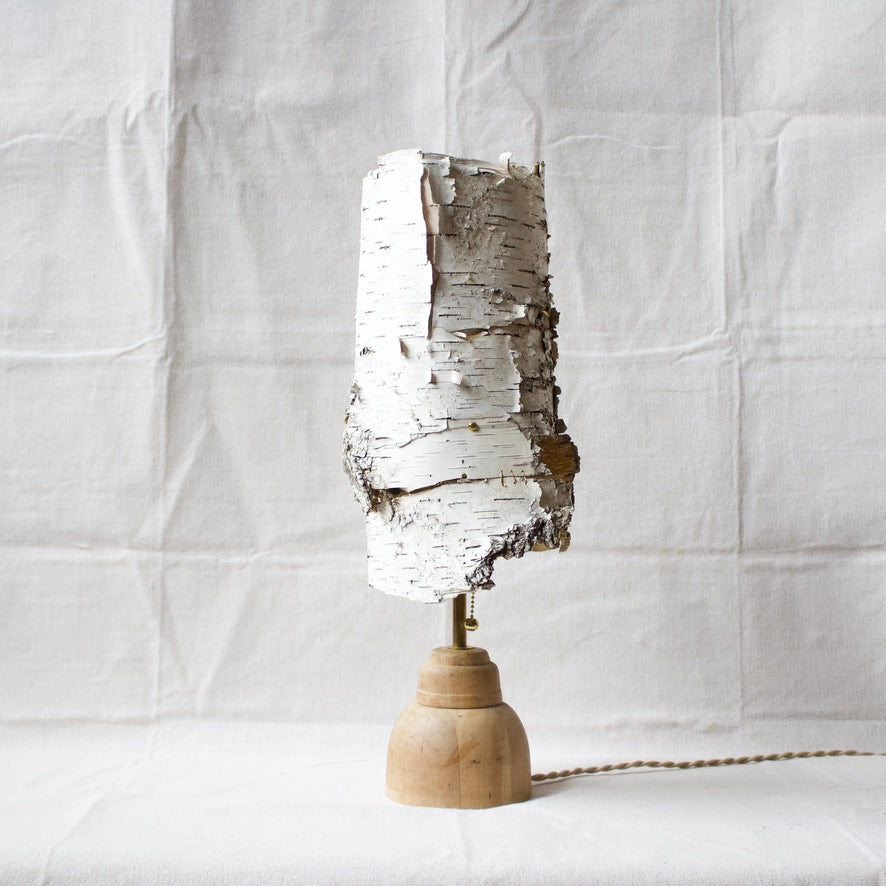 Birch Shade Lamp