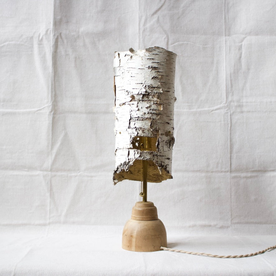 Birch Shade Lamp