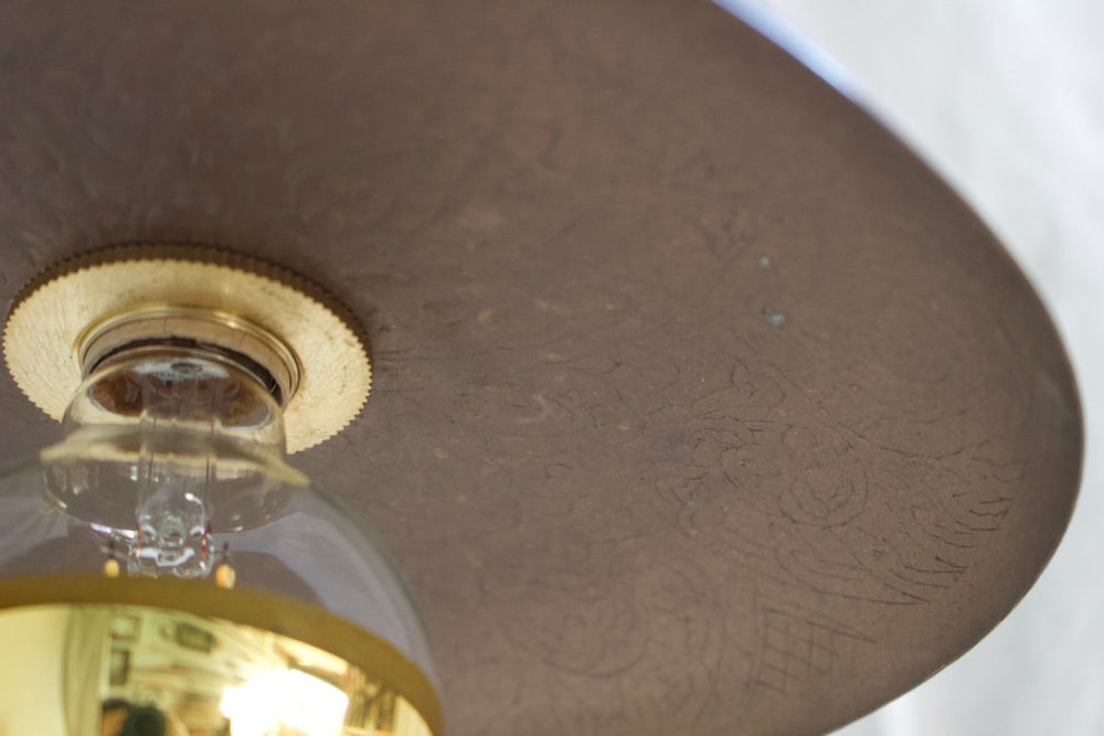 Brass Lampshade Pendant Light