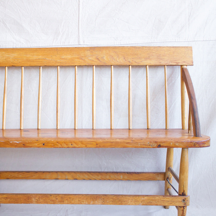 Spindle Back Long Bench