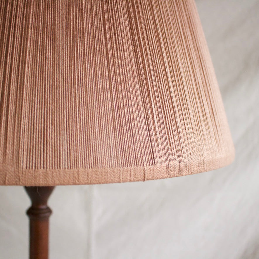 Standing Lamp w/ Mauve Linen Shade