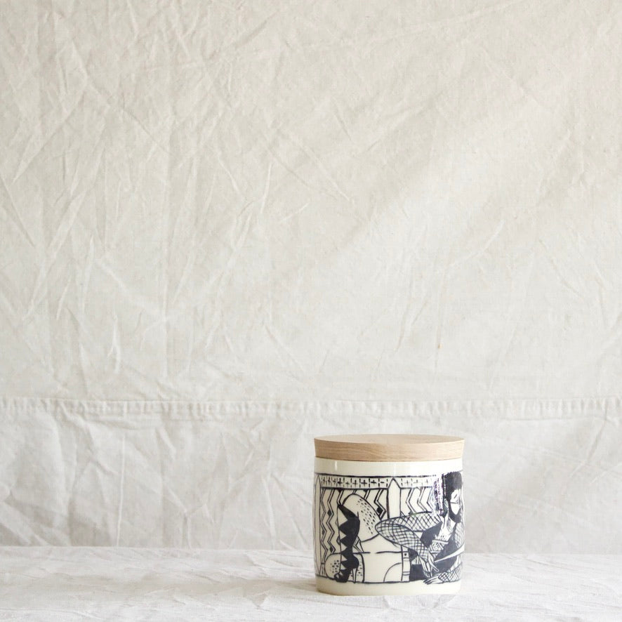 Boglio Ceramic Lidded Container III