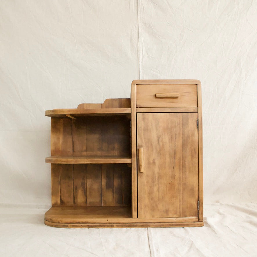 Nightstand with Bookshelf