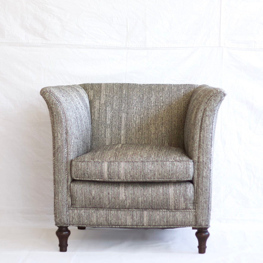 Black & White Upholstered Accent Chair