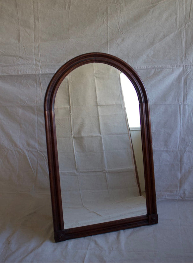 Arch Wood Frame Mirror