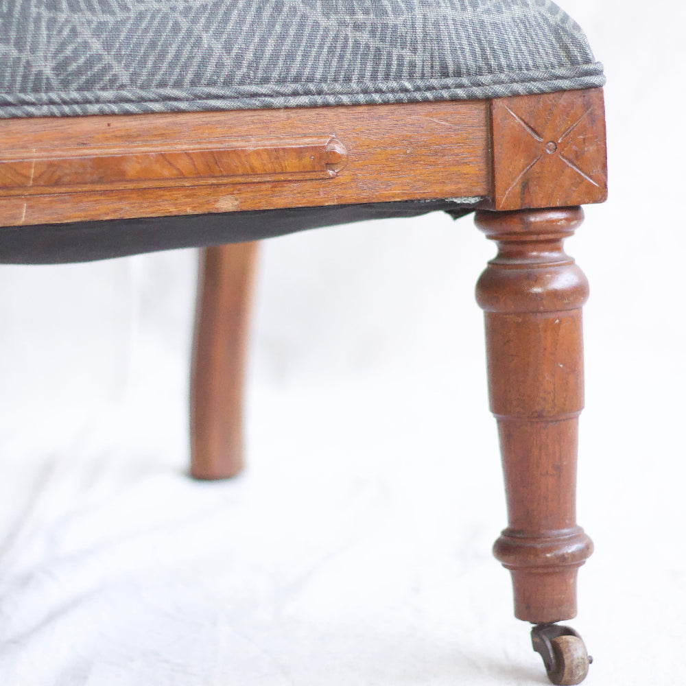 Grey Upholstered Accent Chair