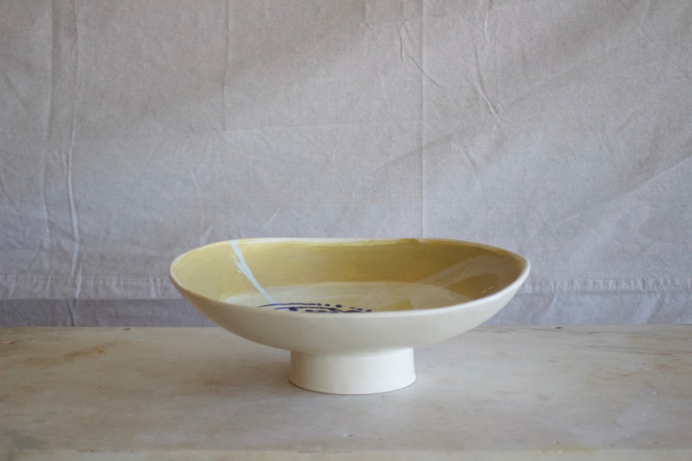 Joe Shepard Ceramic Pedestal Bowl