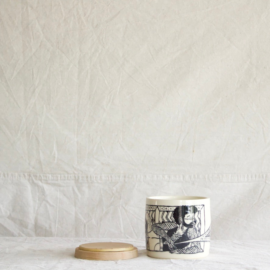 Boglio Ceramic Lidded Container III